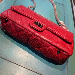 Red purse clutch